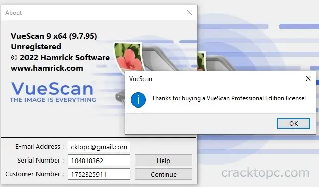 VueScan 9 x64 serial number free