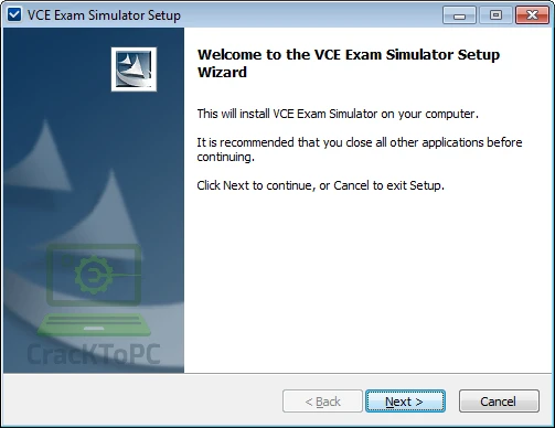 vce exam simulator free download latest version with crack - installation screenshot